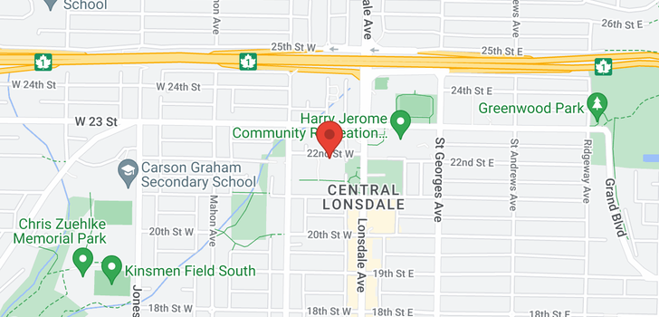 map of 404 151 W 2ND STREET